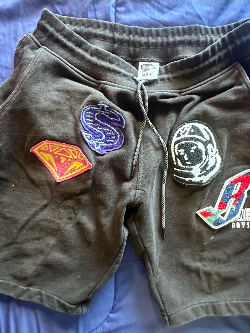 Billionaire Boys Club Extra Large Black Patch Logo Mens Shorts